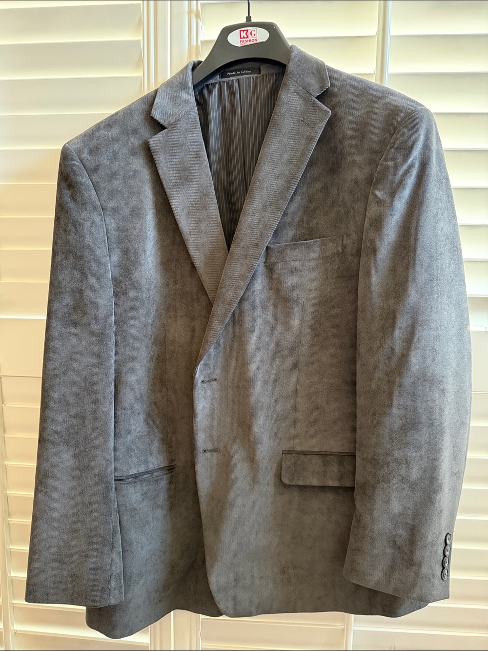 Calvin Klein Gray Corduroy Blazer - Tailored Sport Coat